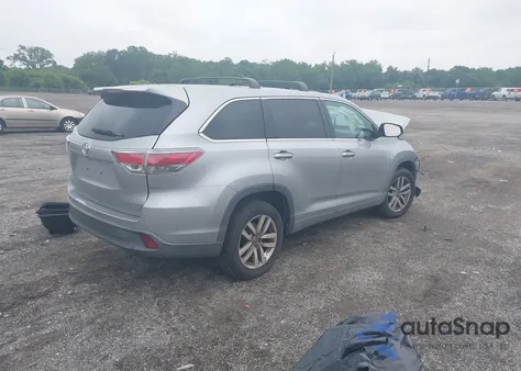 2015 Toyota Highlander Le from USA, damaged, VIN 5TDZARFH5FS015752